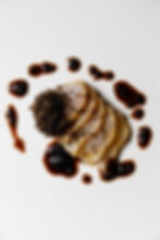 aged grouper with miso truffle and Perigord sauce