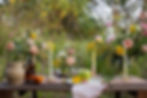 Flowers on a table